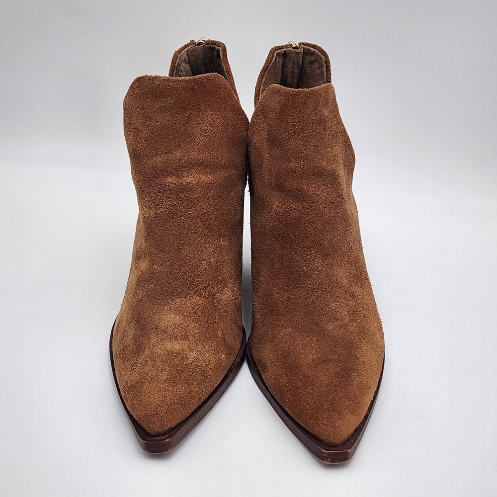 Vince Camuto Bibestie Women's Size 10 Ankle Boots Booties Suede Brown Zip - Picture 3 of 10